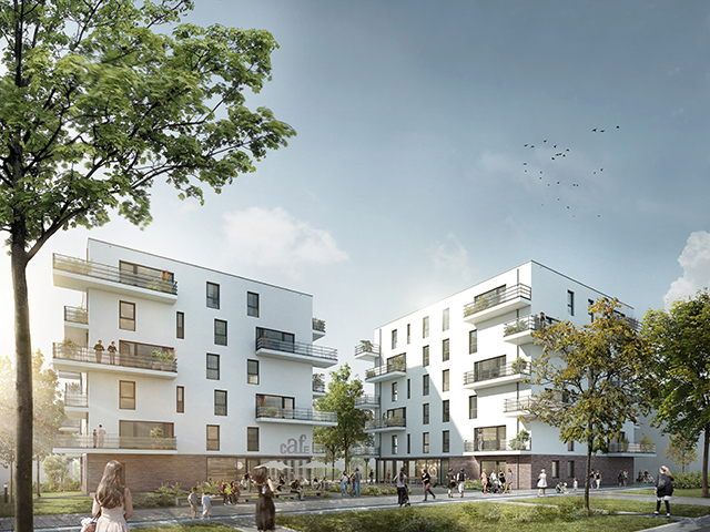 Hellwinkelterrassen Wolfsburg (Visualisierung) Hellwinkelterrassen Wolfsburg (Visualisierung)