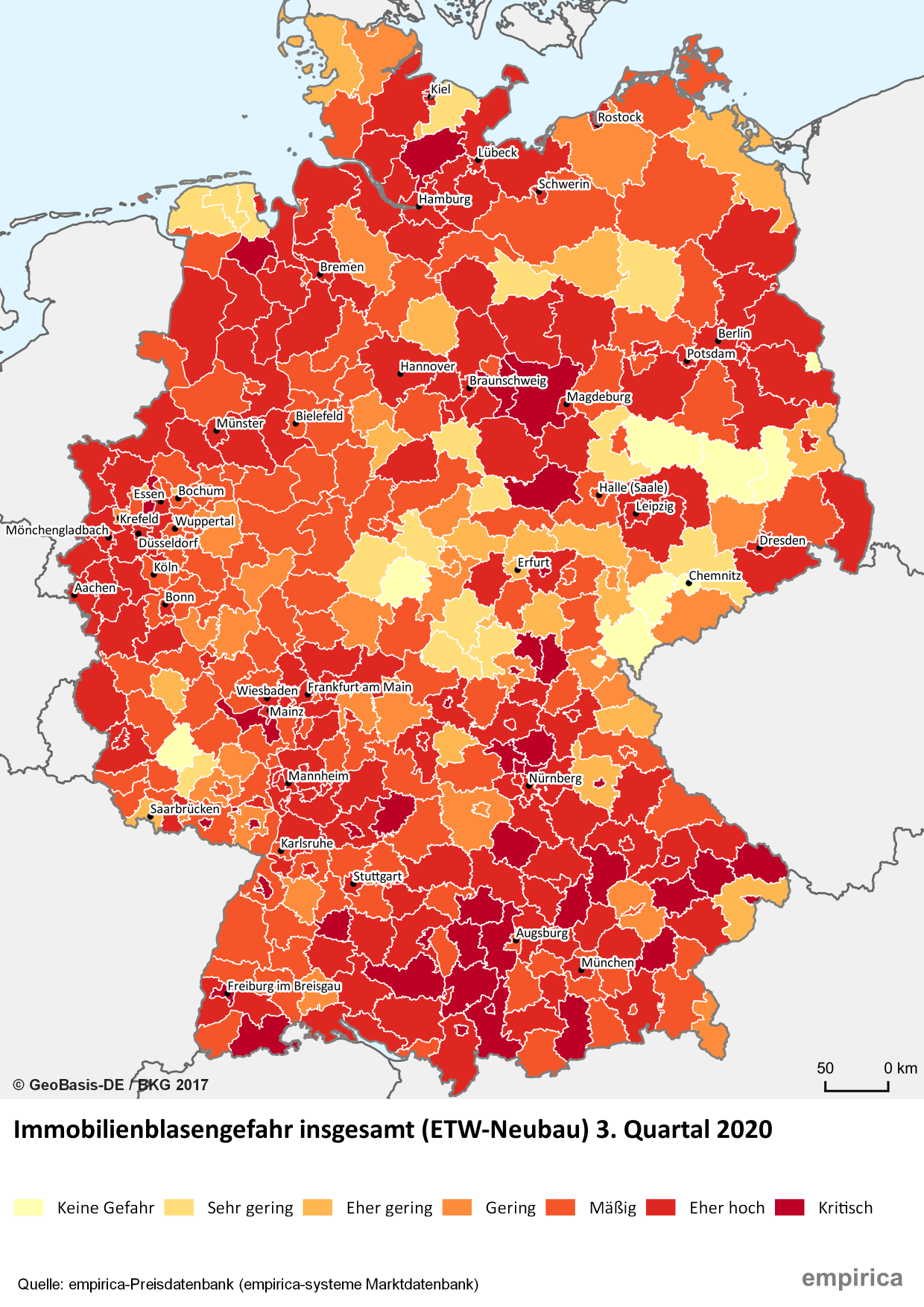 empirica-Blasenindex für Deutschland. Copyright: empirica.