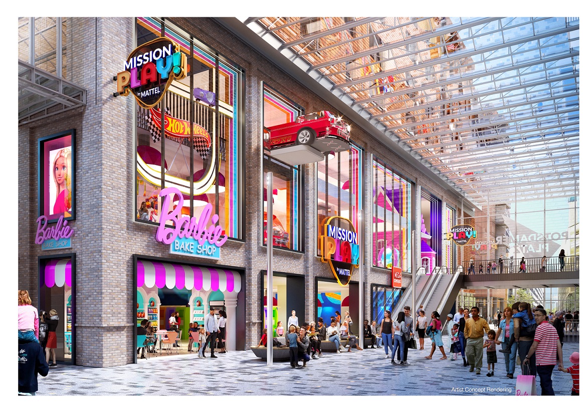 Mattels erstes „Mission: Play!“™ Familien-Entertainment-Center in Europa. Quelle: MATTEL. Mattels erstes „Mission: Play!“™ Familien-Entertainment-Center in Europa. Quelle: MATTEL.