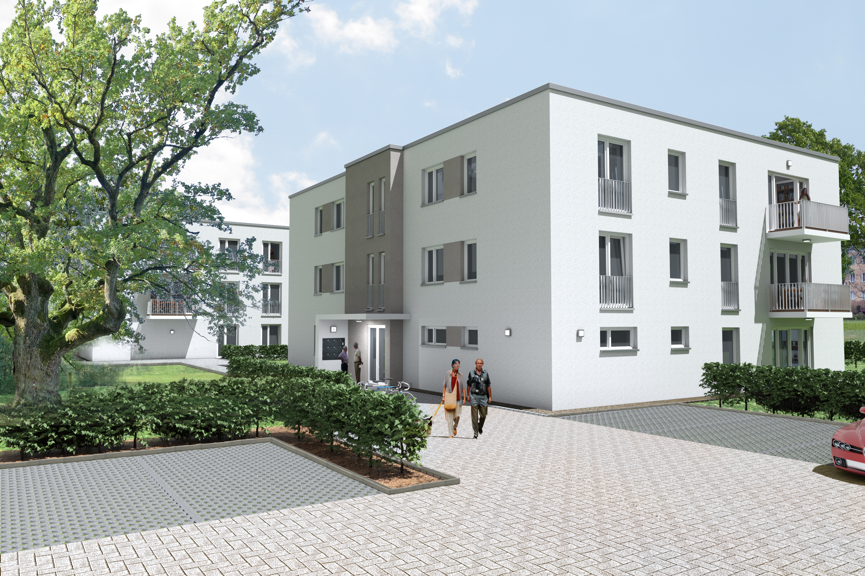 Visualisierung Bauvorhaben Lugaer Straße in Dresden. Copyright: WiD. Visualisierung Bauvorhaben Lugaer Straße in Dresden. Copyright: WiD.