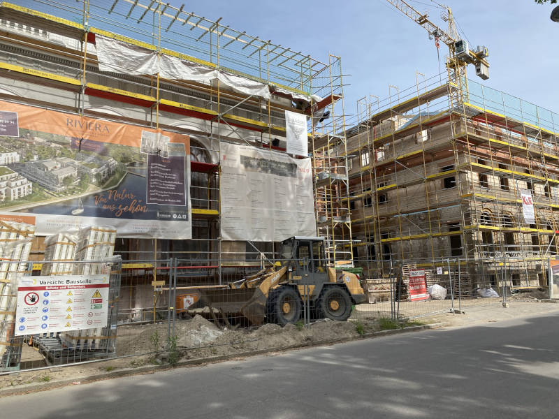 Auf der Baustelle der Vitalresidenz Riviera. Copyright: Mara Kaemmel