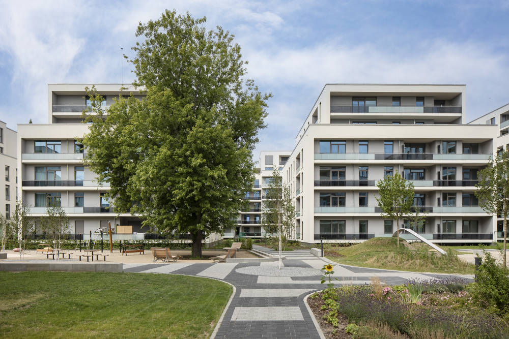 "Am Schlosspark" besteht aus Eigentums- und Mietwohnungen. Copyright: OTTO WULFF / Felix Löchner 