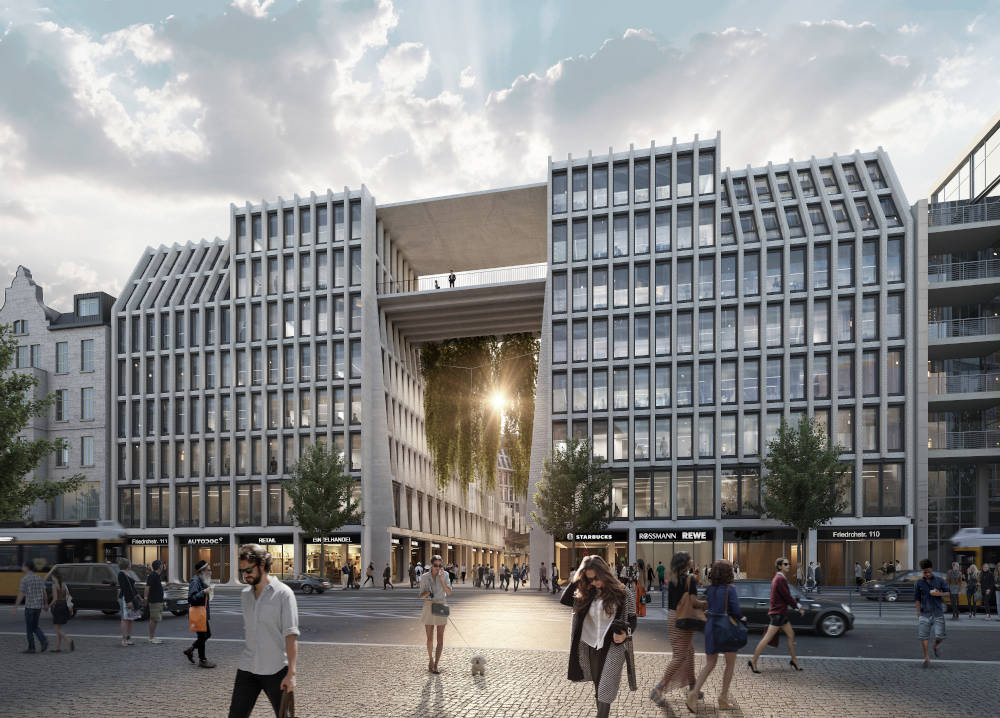 Die neue öffentliche Durchwegung im Stadtquartier Am Tacheles. Copyright: bloomimages