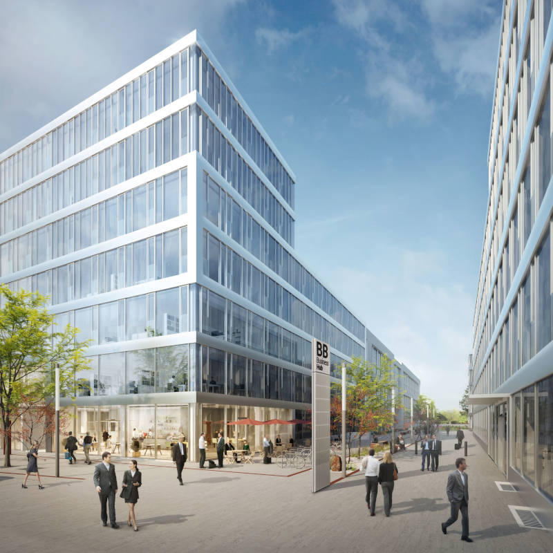 Die Gastroarea im neuen BB Business Hub. Copyright: Alpine Finanz Die Gastroarea im neuen BB Business Hub. Copyright: Alpine Finanz