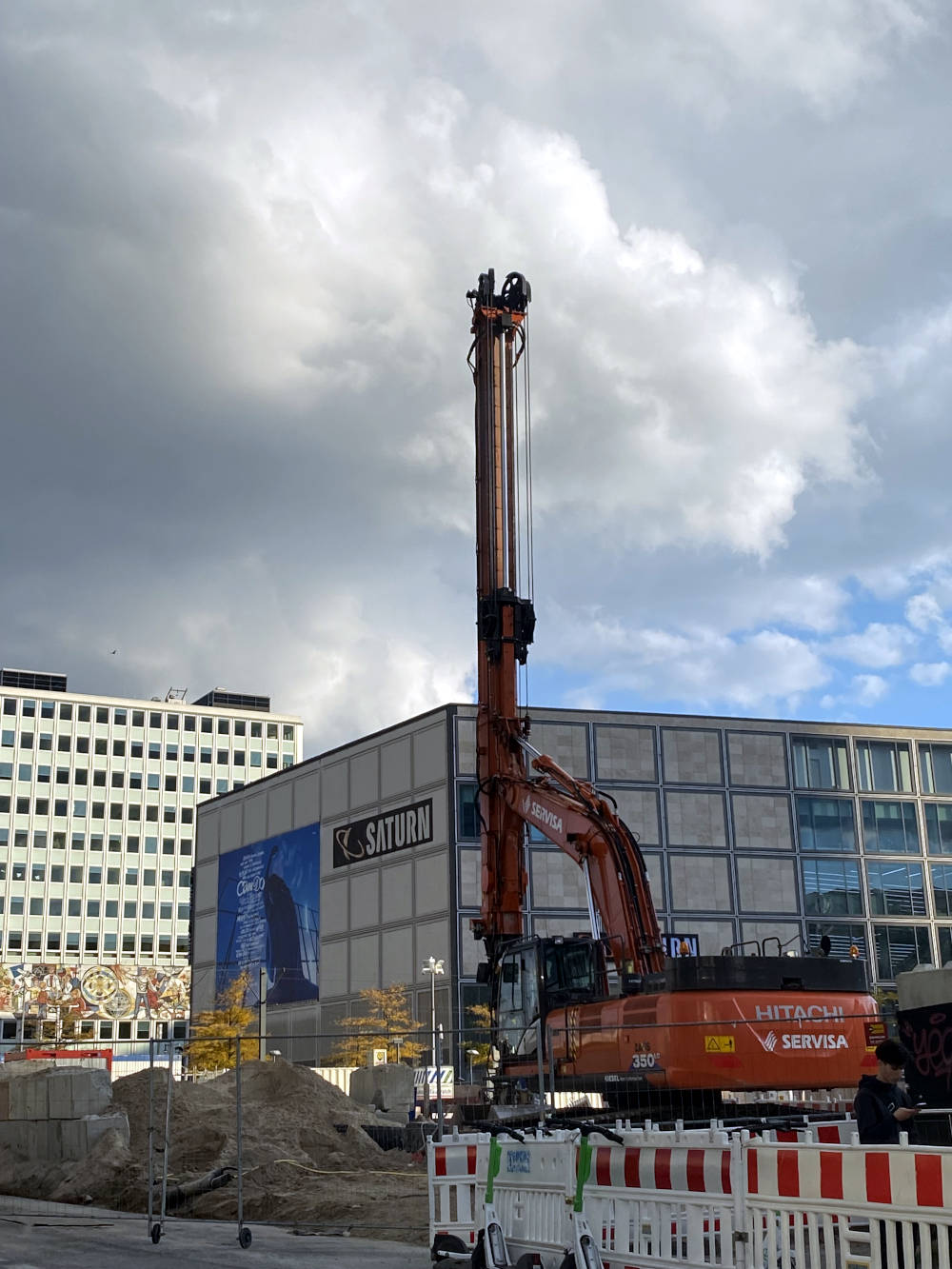 Die Baustelle des Covivio-Hochhauses. Copyright: Mara Kaemmel