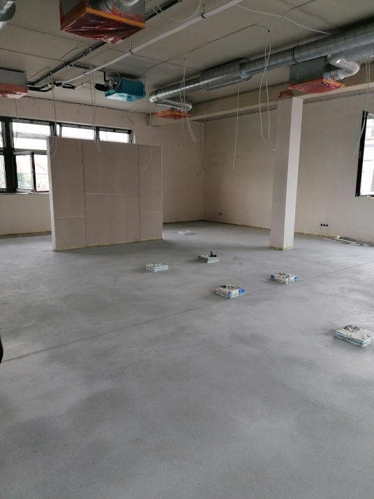 Einblicke auf die Baustelle der neuen Büroräume in den Bleichert Werken. Copyright: InnenausSichten Einblicke auf die Baustelle der neuen Büroräume in den Bleichert Werken. Copyright: InnenausSichten