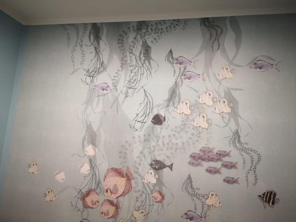 Ein kleiner Detaileinblick in die Wandgestaltung. Copyright: InnenausSichten Ein kleiner Detaileinblick in die Wandgestaltung. Copyright: InnenausSichten