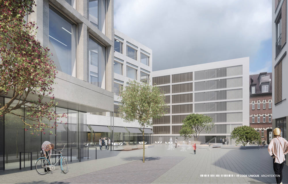 Der "Campus am Inselplatz". Entwurf und Visualisierung - CODE UNIQUE Architekten GmbH