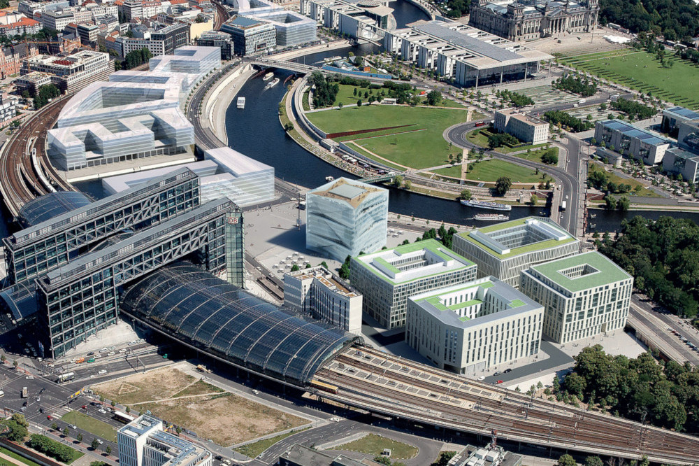 Der cube berlin in seinem direkten Umfeld. Copyright: CA Immo