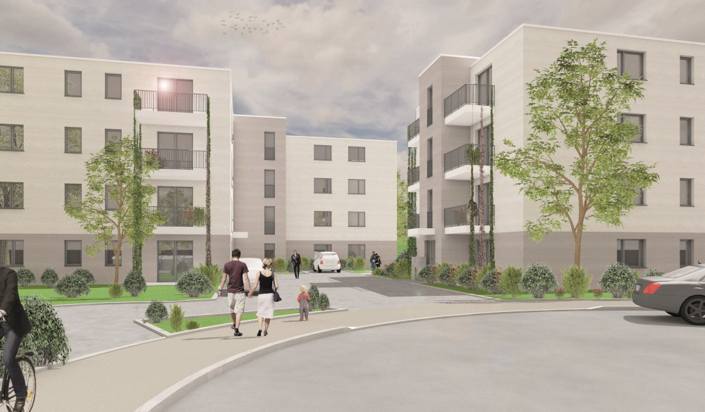Am Thymianweg plant Wohnen in Dresden 26 bezahlbare Wohnungen. Quelle: WiD Am Thymianweg plant Wohnen in Dresden 26 bezahlbare Wohnungen. Quelle: WiD