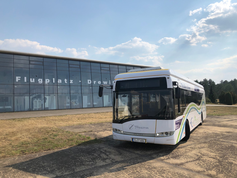 Auf dem Gelände sollen künftig unter anderem Busse auf E-Antrieb umgerüstet werden. Copyright: Soltkahn AG Auf dem Gelände sollen künftig unter anderem Busse auf E-Antrieb umgerüstet werden. Copyright: Soltkahn AG