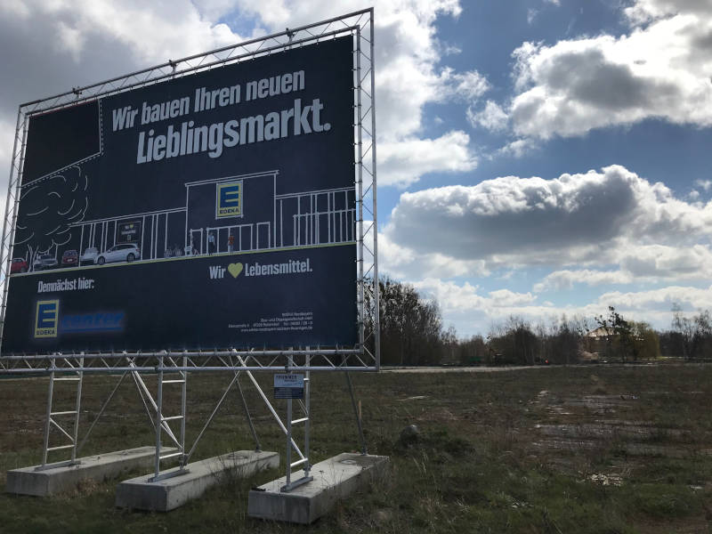 Hier entsteht der neue EDEKA-Markt in Eilenburg. Copyright: meeco Communication Services