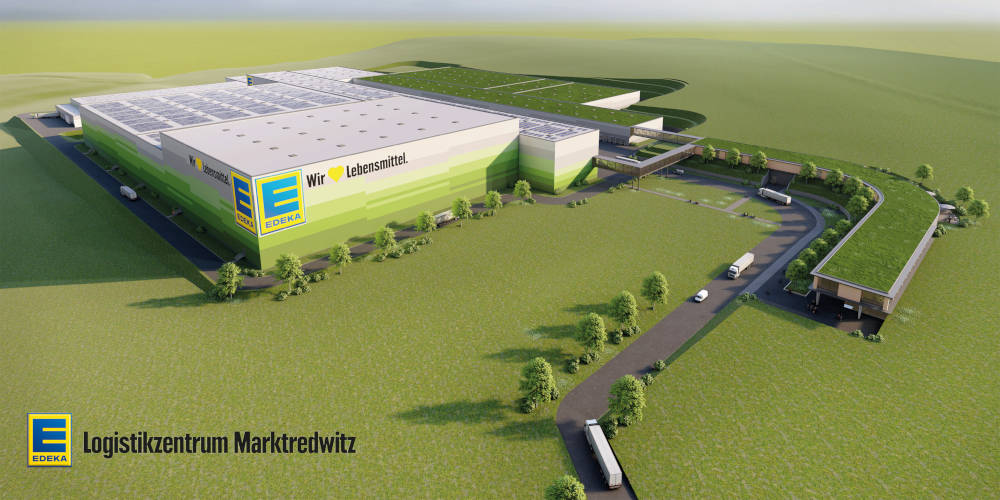 Das EDEKA-Logistikzentrum in Marktredwitz. Copyright: VIRGIN-LANDS-GmbH