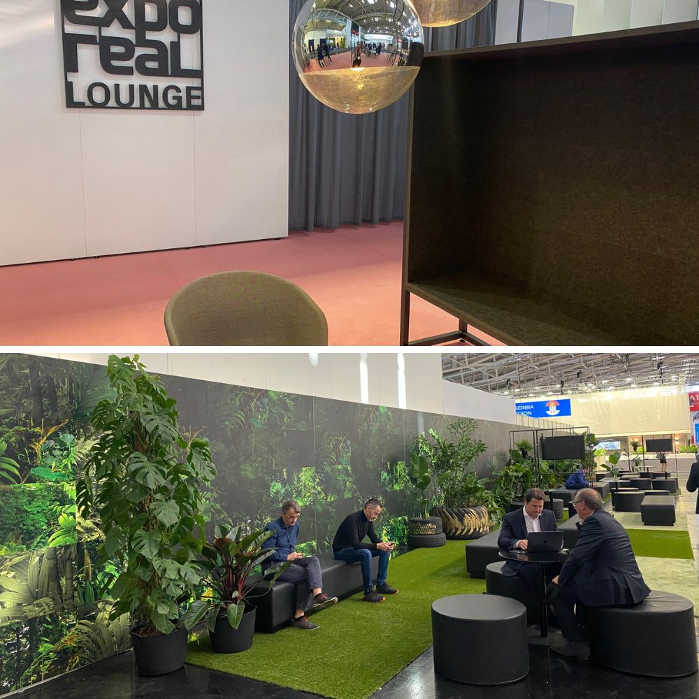 Lounges auf der EXPO REAL 2023. Copyright: IMMOCOM