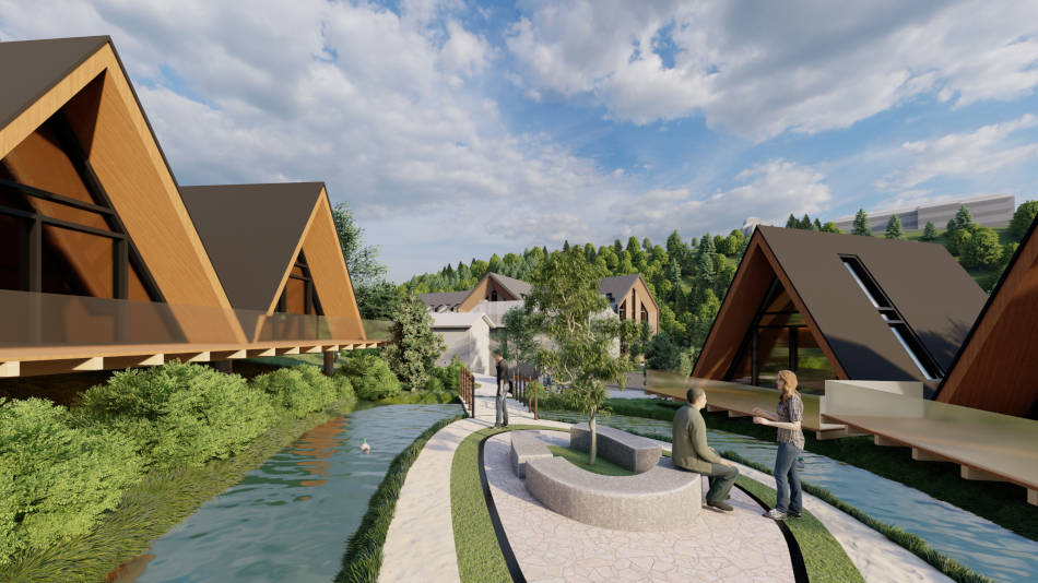 Kleinere Tipis stehen ebenfalls zum Bewohnen bereits. Copyright: PAB Architekten Kleinere Tipis stehen ebenfalls zum Bewohnen bereits. Copyright: PAB Architekten