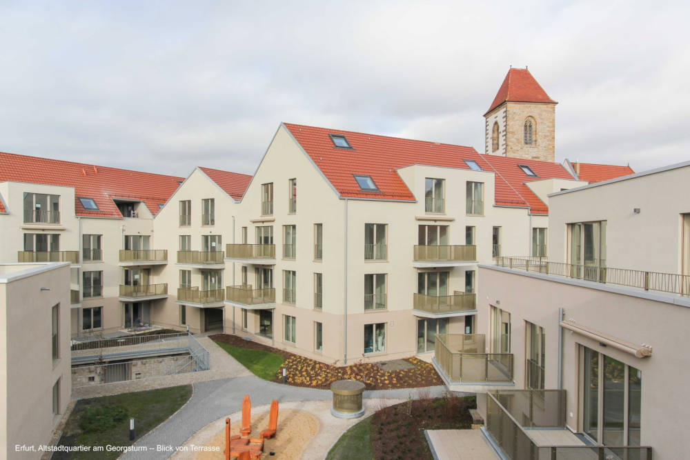 Erhielt den Sonderpreis "Langer Atem": Das Altstadtquartier am Georgsturm in Erfurt. Copyright: Alexandra Lechner Corporate Photography