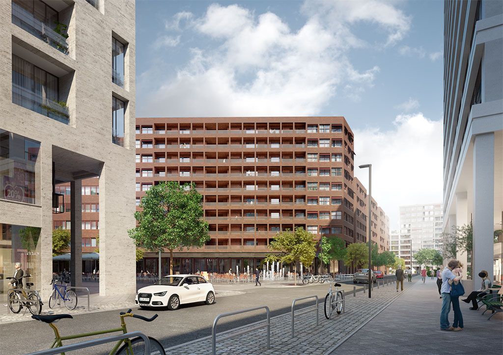 THE CORE wird zukünftig der Mittelpunkt des Quartiers Heidestraße sein. Quelle: Quartier Heidestraße GmbH THE CORE wird zukünftig der Mittelpunkt des Quartiers Heidestraße sein. Quelle: Quartier Heidestraße GmbH