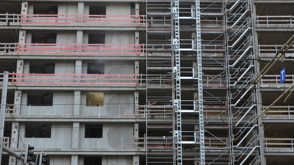 Die Treppenhäuser wurden komplett neu in das Gebäude eingezogen. Copyright: Pierre Pawlik / W&R IMMOCOM