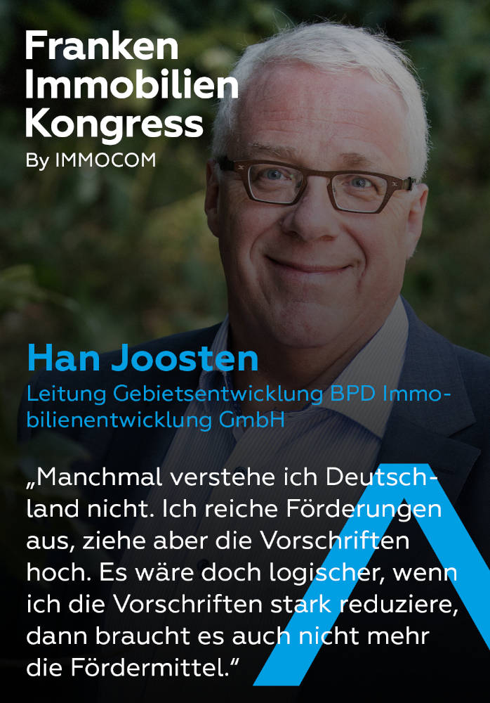 Han Joosten beim Franken Immobilienkongress in Nürnberg. Copyright: IMMOCOM