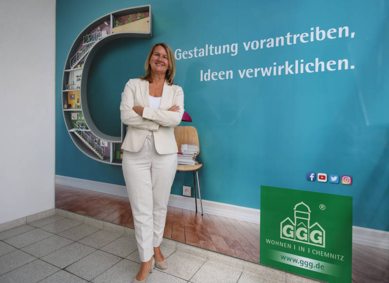 Simone Kalew,
 Geschäftsführerin der Chemnitzer Grundstücks- und Gebäudewirtschafts-Gesellschaft m.b.H. (GGG). Foto: GGG