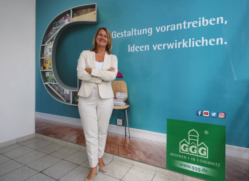 Simone Kalew,
Geschäftsführerin der Chemnitzer Grundstücks- und Gebäudewirtschafts-Gesellschaft m.b.H. (GGG). Foto: GGG