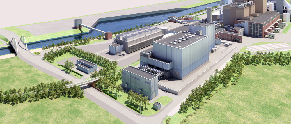 Das GuD-Kraftwerk in Herne wird eine der effizientesten, umweltfreundlichsten und leisesten Anlagen der Welt. Copyright: STEAG