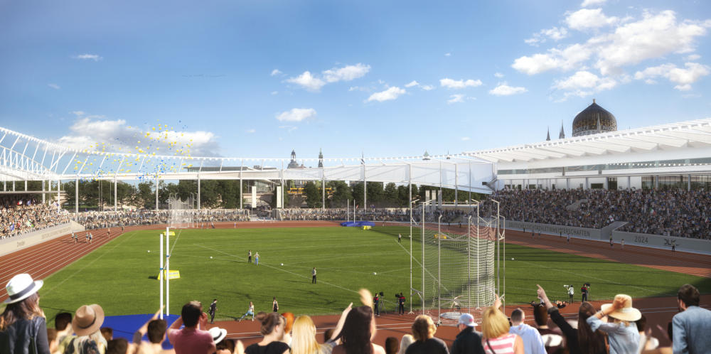 So wird das Stadion von innen aussehen. Copyright: ARGE BAM Sports GmbH / BAM Deutschland AG