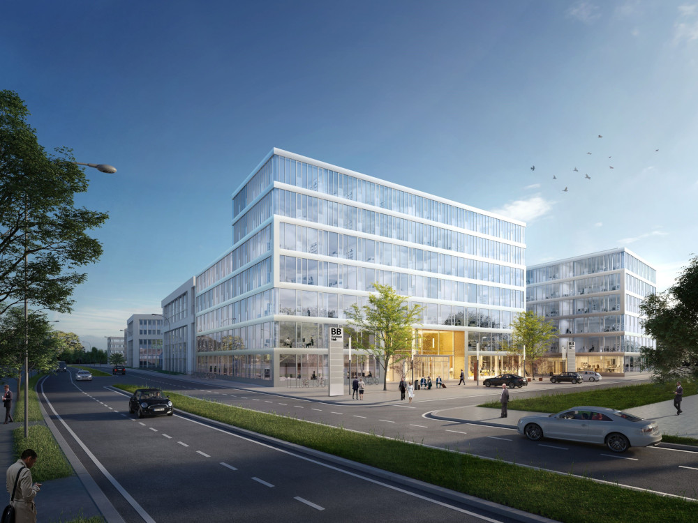 Das Hub 3 vervollständigt den BB Business Hub. Foto: Alpine Finanz Bau GmbH