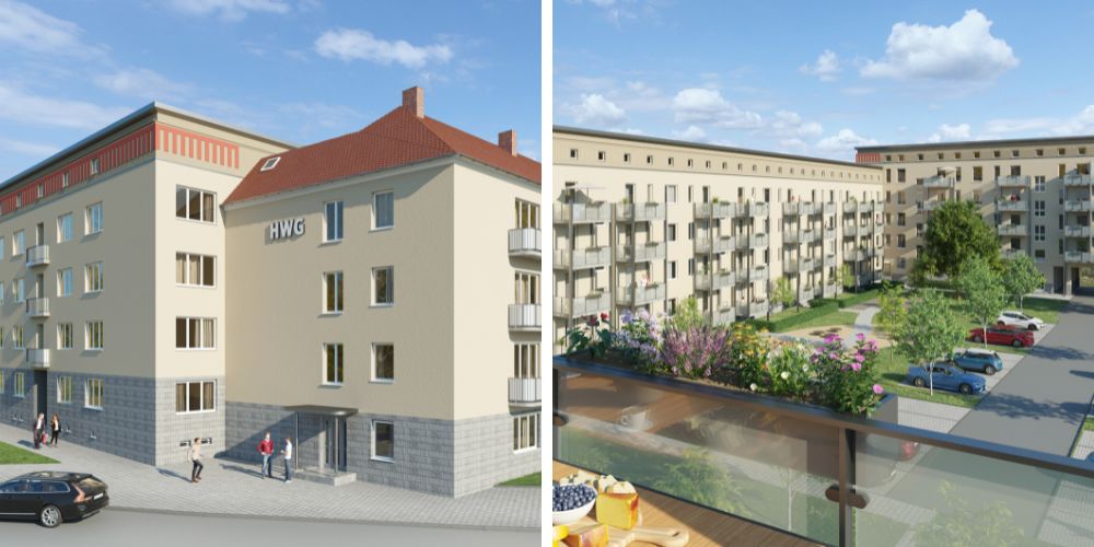 Ernst-Toller-Eck: In zwei Bauabschnitten entstanden insgesamt 104 sanierte Wohnungen.
