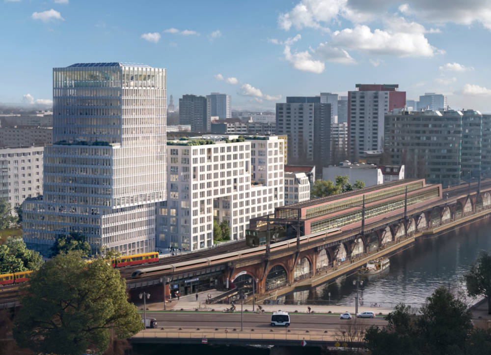 JaHo Berlin eingebettet in seine Umgebung. Copyright: Art-Invest Real Estate / CESA GROUP / Brick Visual Solutions