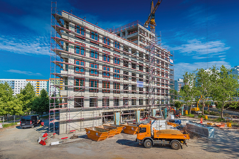 In der Kastanienstraße entsteht ein kombiniertes Geschäfts- und Wohnhaus mit Verwaltung, Gastronomie, Dienstleistungen und Arztpraxen sowie Penthouse-Wohnungen. Quelle: Grafiker.org/jenawohnen In der Kastanienstraße entsteht ein kombiniertes Geschäfts- und Wohnhaus mit Verwaltung, Gastronomie, Dienstleistungen und Arztpraxen sowie Penthouse-Wohnungen. Quelle: Grafiker.org/jenawohnen