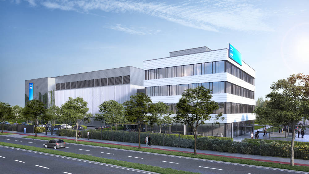 Visualisierung der Jenoptik Hightech-Fab in Dresden. Copyright: studiobrand.3Dvisuals
