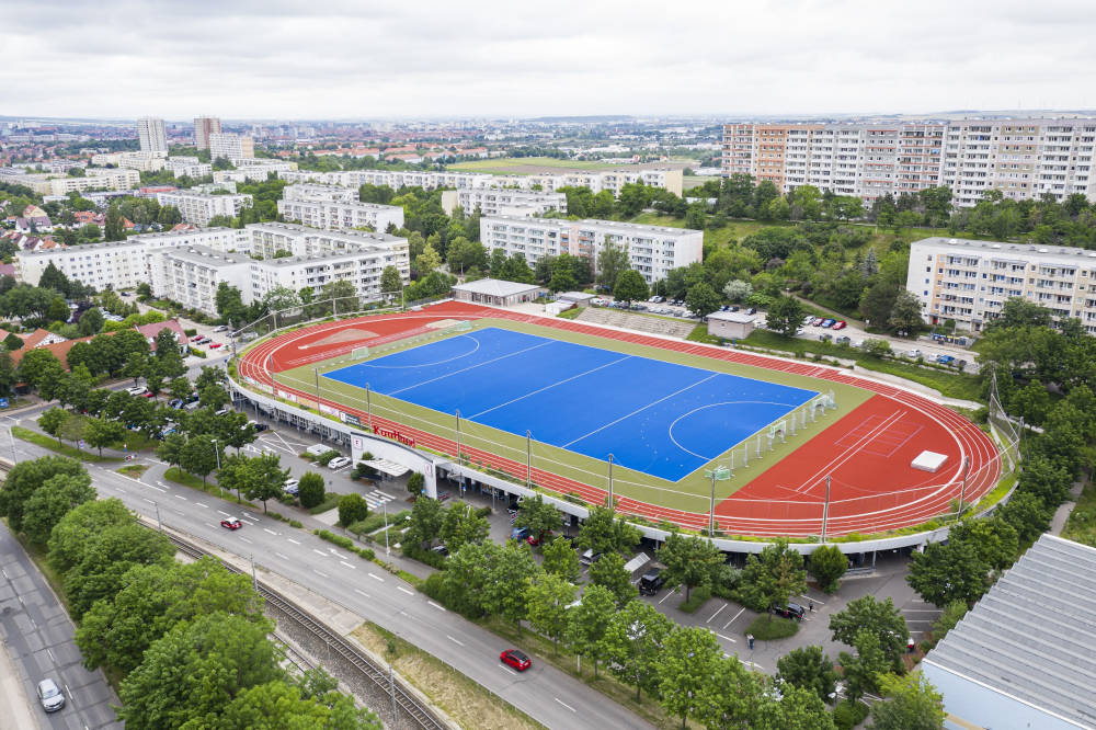 Das ausgezeichnete Kaufland mit Sportplatz in Erfurt. Copyright: Kaufland