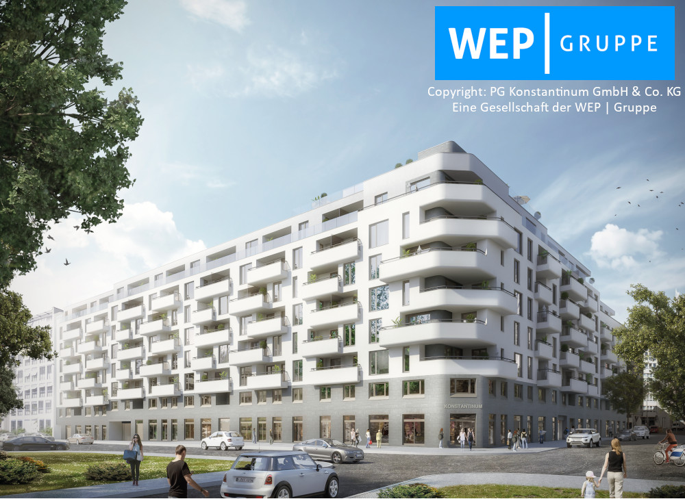 So wird der Wohnkomplex aussehen. Copyright: PG Konstantinum GmbH & Co. KG – Eine Gesellschaft der WEP | Gruppe