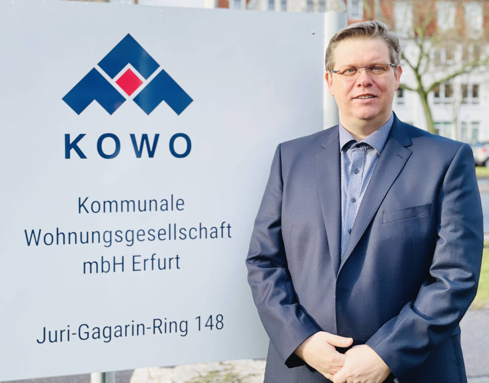 Alexander Hilge,
Geschäftsführer der Kommunalen Wohnungsgesellschaft mbH Erfurt. Foto: KoWo