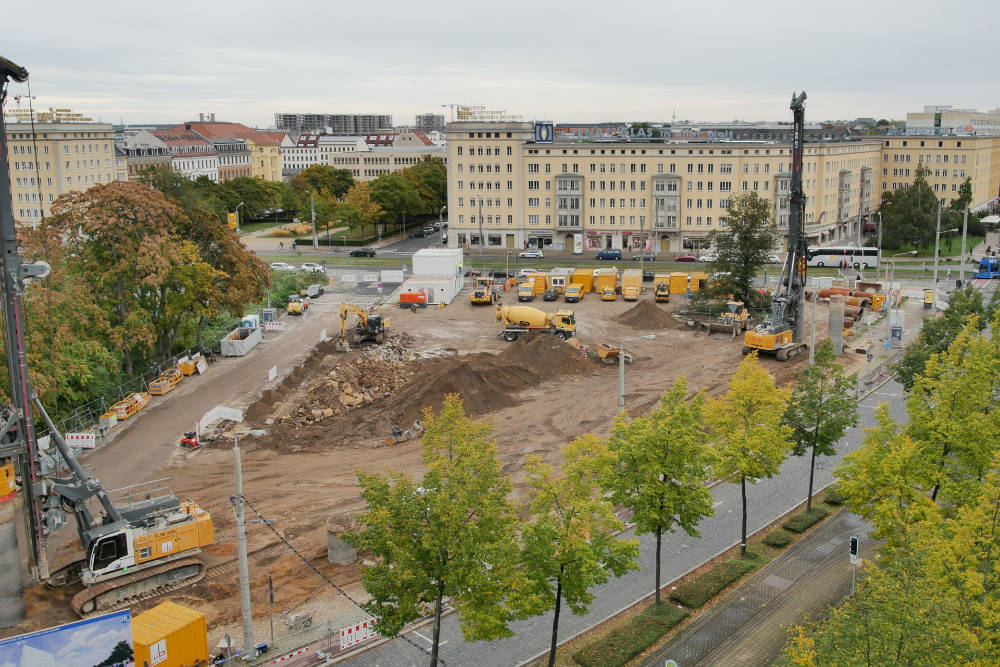 Baufeld zwischen Brüder- und Windmühlenstraße. Copyright: Leibniz Institut für Länderkunde