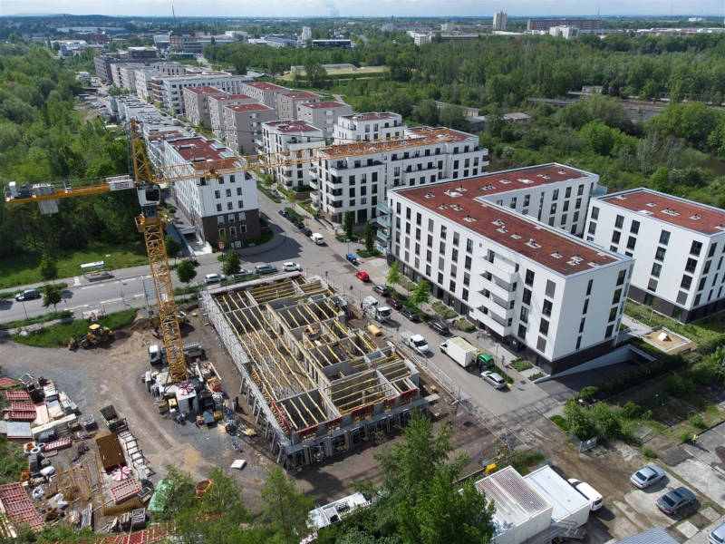 In der Hafenstraße entstehen 18 neue Wohnungen. Copyright: Peter Usbeck / LWB