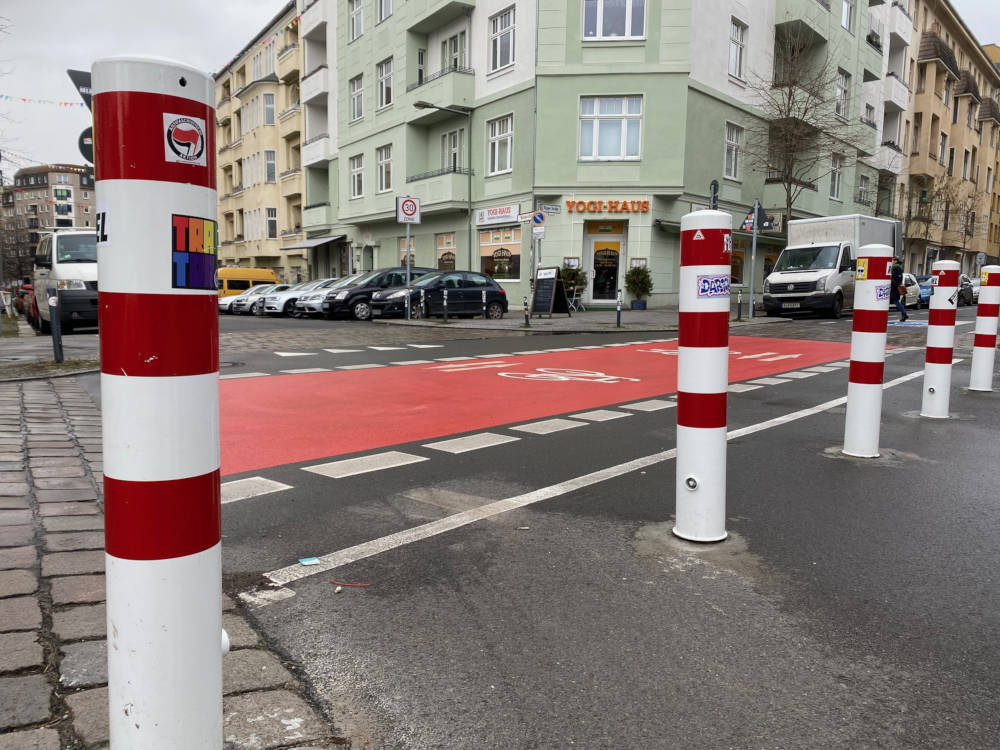 Erste Schritte in Richtung autofreie Innenstadt. Copyright: Mara Kaemmel