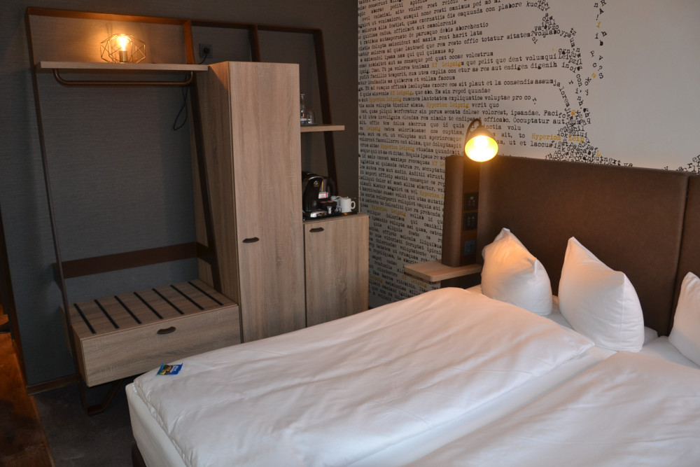 Ein Musterzimmer im Hyperion-Hotel. Copyright: W&R Immocom / Pierre Pawlik Ein Musterzimmer im Hyperion-Hotel. Copyright: W&R Immocom / Pierre Pawlik