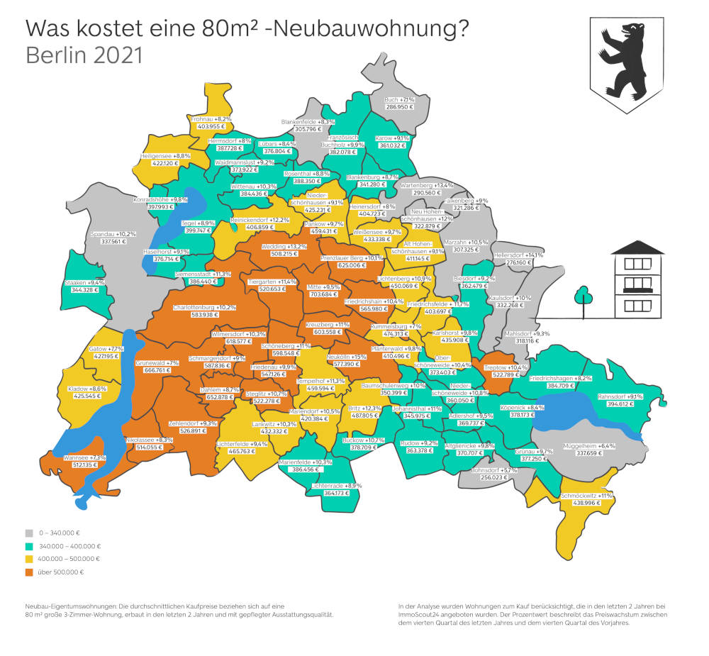 Was kostet eine 80-Quadratmeter-Neubauwohnung in Berlin 2021? Copyright: ImmoScout24