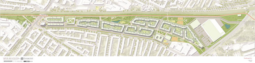 Der Lageplan des Siegerentwurfes. Copyright: NÖFER ARCHITEKTEN