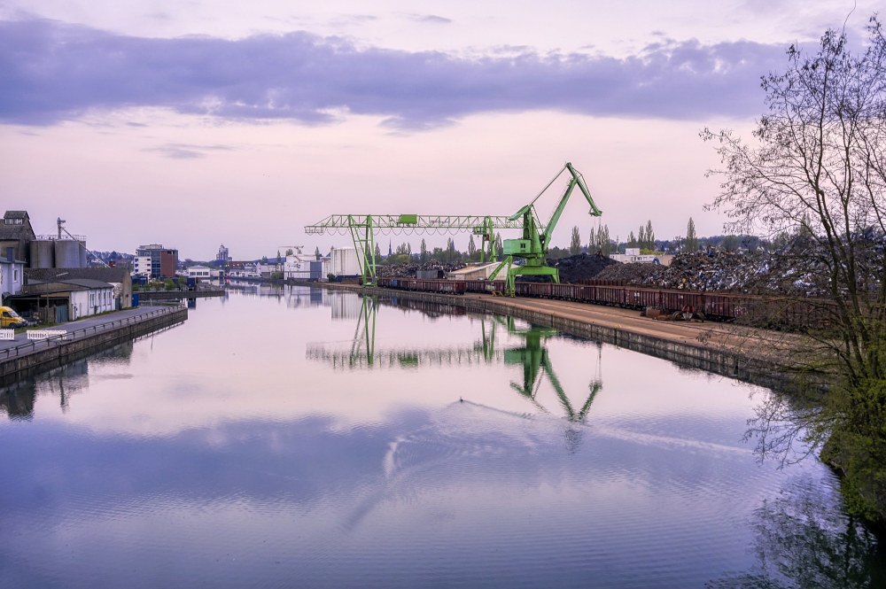 Der Osnabrücker Hafen. Copyright: Juergen Striewski auf Pixabay