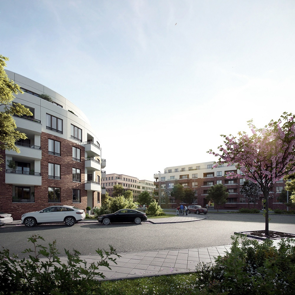 Eine Außenansicht der Parkstadt Karlshorst. Copyright: Bonava Deutschland GmbH Eine Außenansicht der Parkstadt Karlshorst. Copyright: Bonava Deutschland GmbH