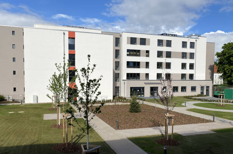 Haus A vom Pflegezentrum am Moritzplatz. Copyright: Carestone Haus A vom Pflegezentrum am Moritzplatz. Copyright: Carestone
