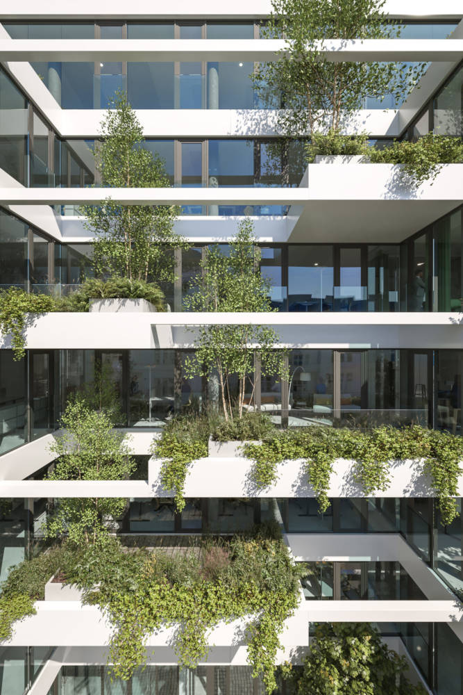 Die vertikale Gartenlandschaft. Copyright: PRIMUS Immobilien AG