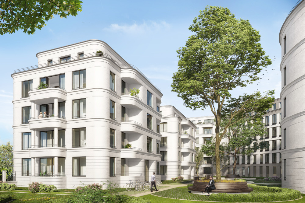 Das Dresdner Quartier mit Blick in Richtung Eichendorffstraße. Copyright: ARCHLAB Das Dresdner Quartier mit Blick in Richtung Eichendorffstraße. Copyright: ARCHLAB