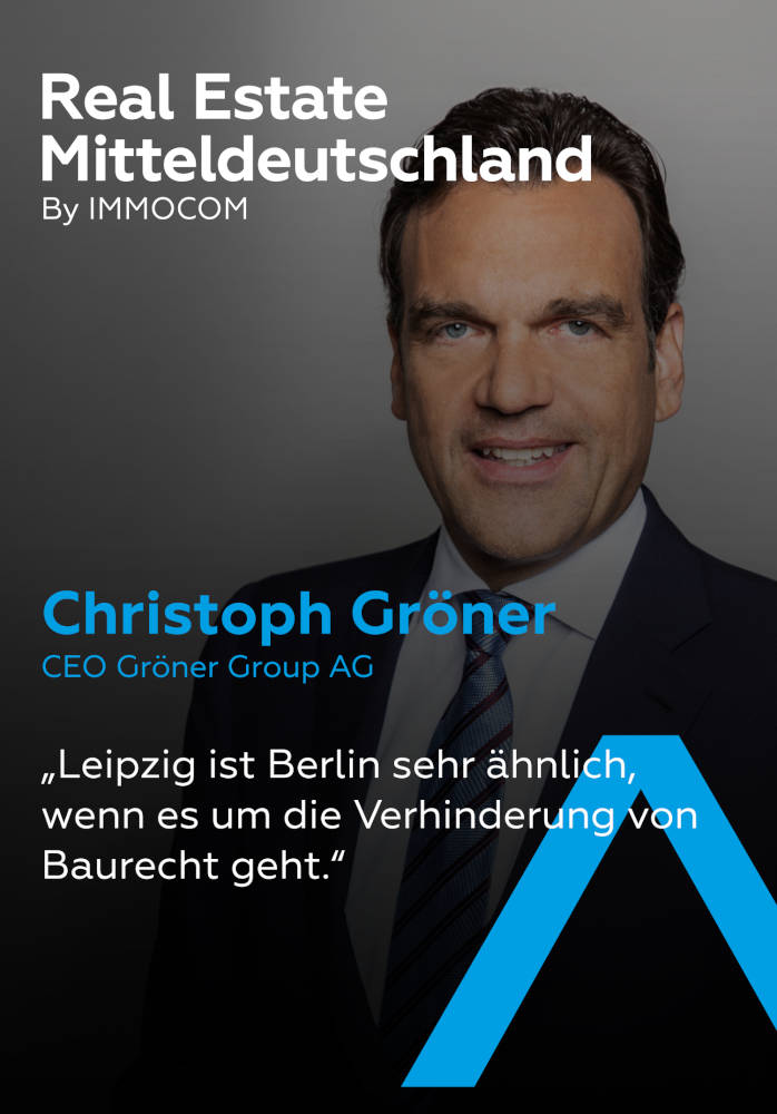 Christoph Gröner bei der Real Estate Mitteldeutschland 2023. Copyright: IMMOCOM