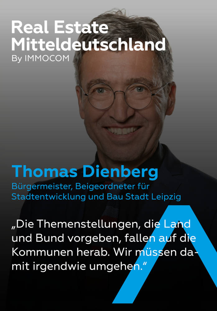 Thomas Dienberg bei der Real Estate Mitteldeutschland 2023. Copyright: IMMOCOM
