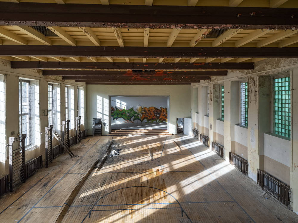 Blick in die Turnhalle der Prof. Reinhold Dahlmann Schule. Copyright: GRK Gruppe