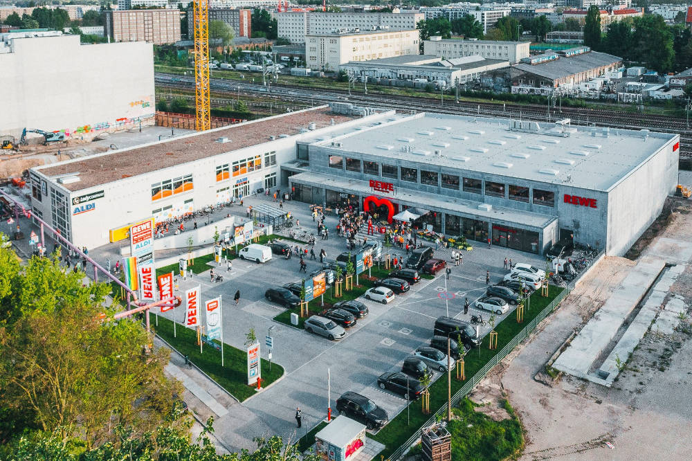 Rewe-Markt aus Infraleichtbeton in Berlin